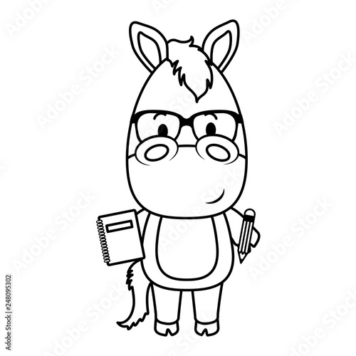 cute little horse character