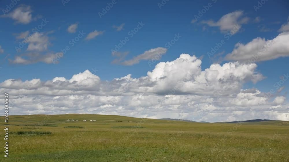 Grassy plans, Mongolia, Time-lapse Grassy plans, Mongolia, Time-lapse
