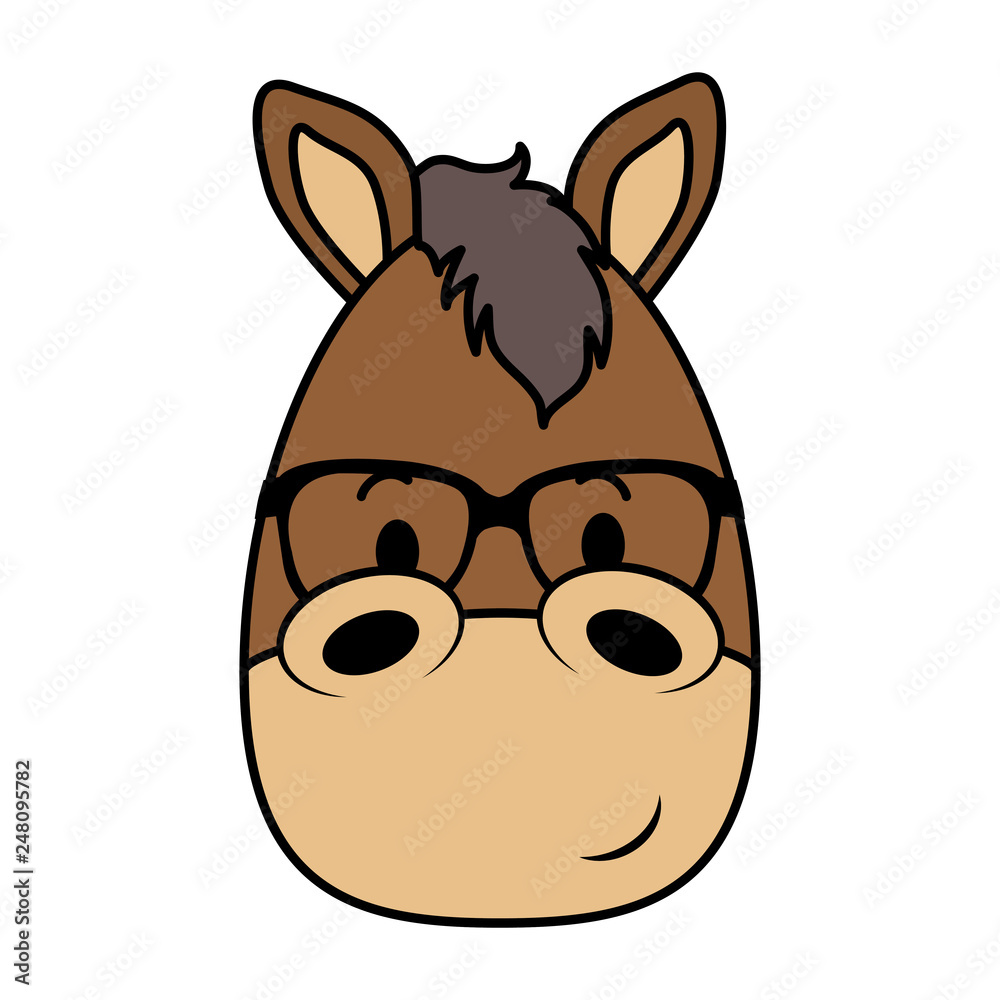 cute little horse character cute little horse character