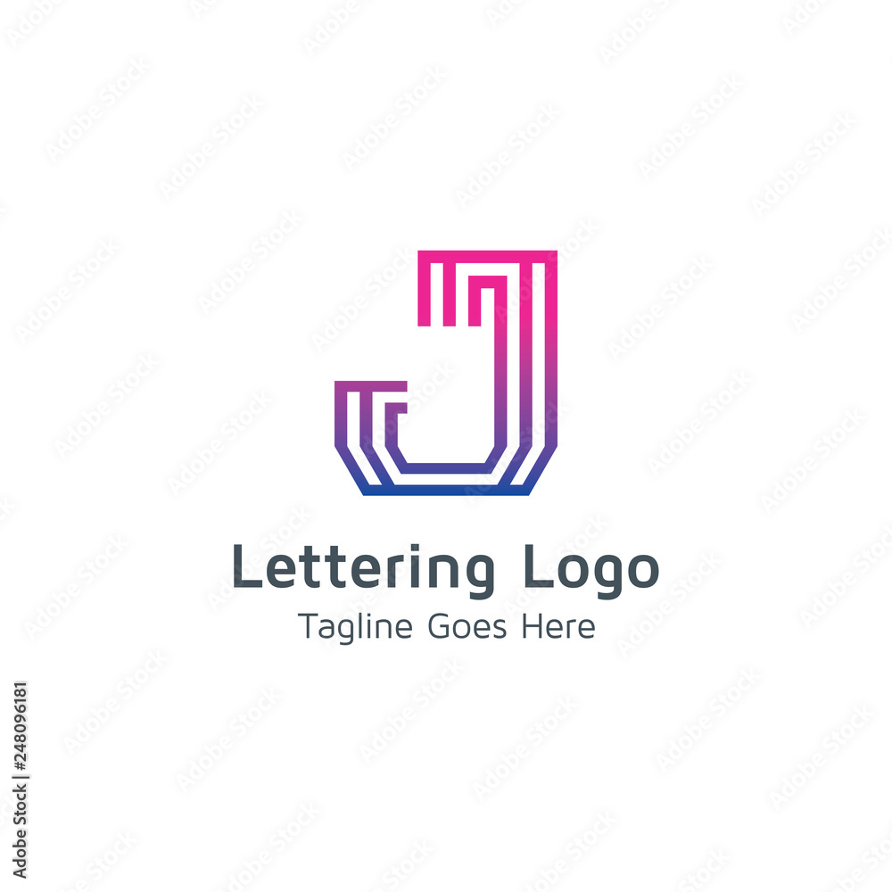 Lettering J Vector Lettering J Vector