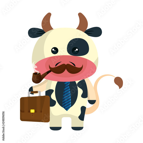 cute little cow character