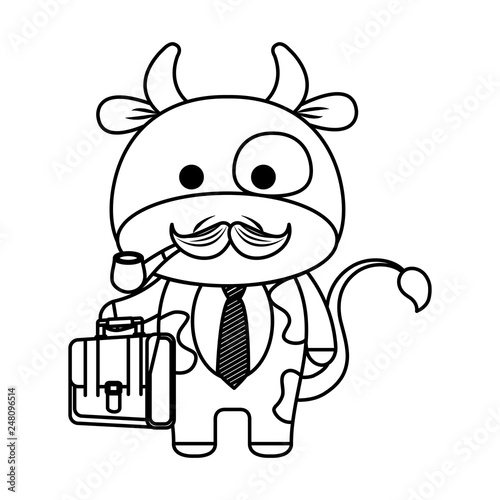 cute little cow character