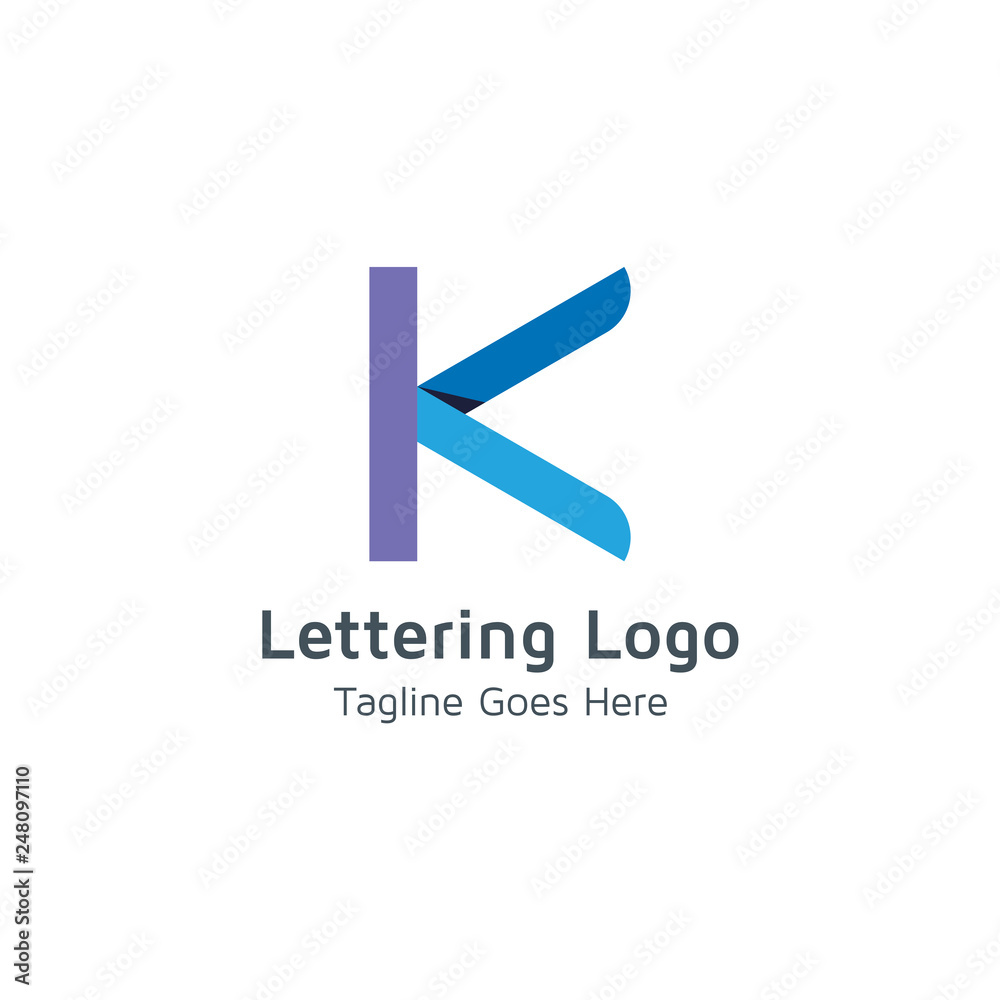 Lettering K Vector