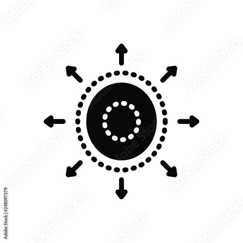 Black solid icon for expendables 