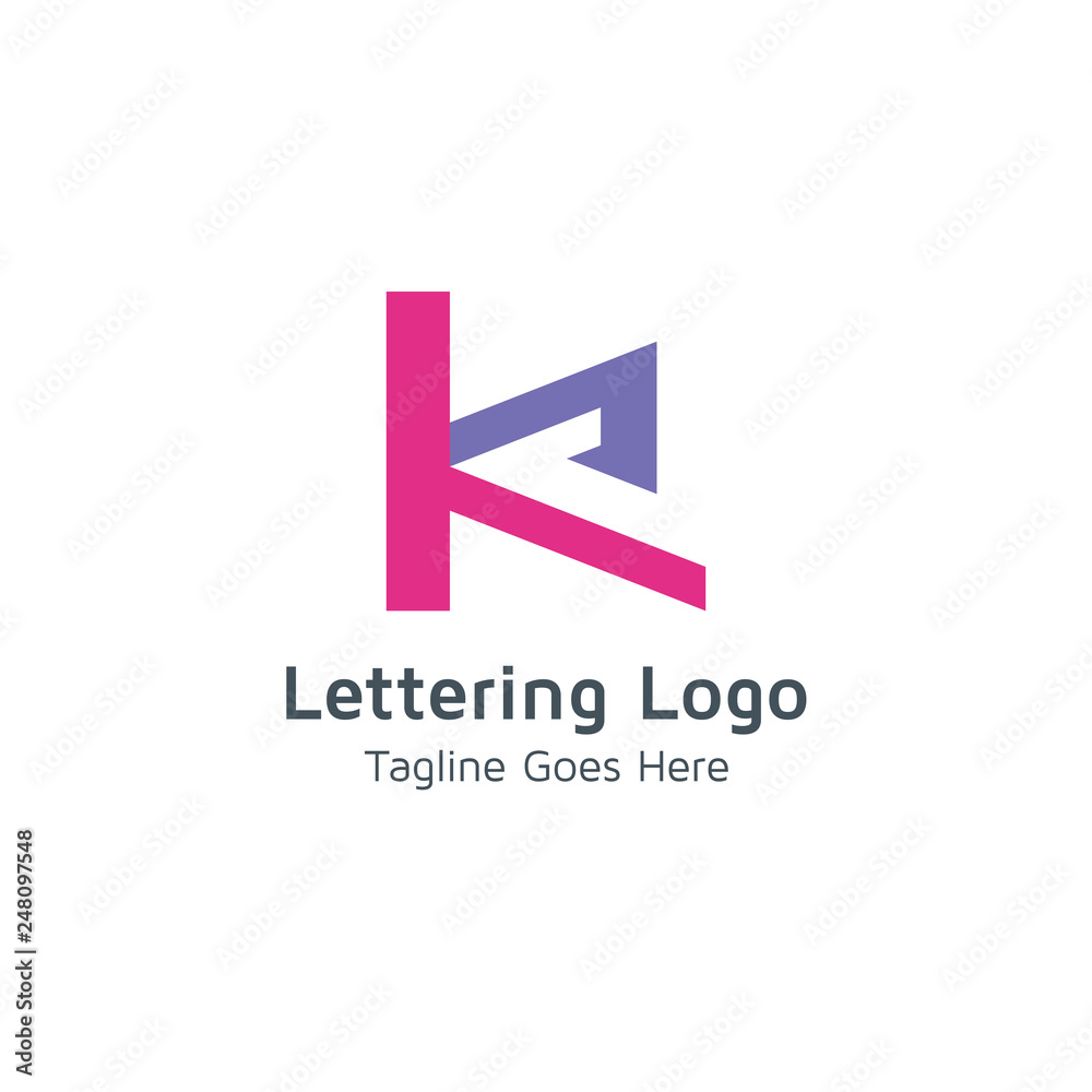 Lettering K Vector