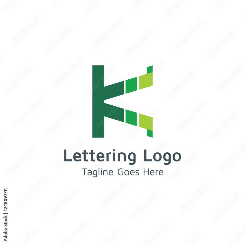 Lettering K Vector