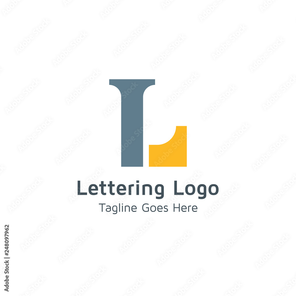 Lettering L Vector Lettering L Vector