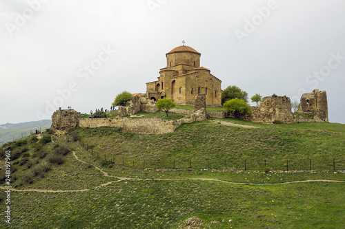 Jvari monastery is located next to Mtskheta, on a high hill.