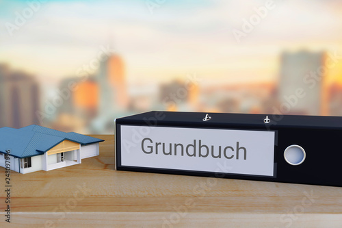 Fotografie Grundbucheintrag