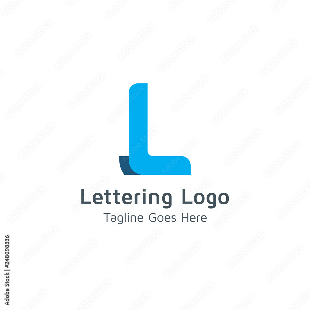 Lettering L Vector