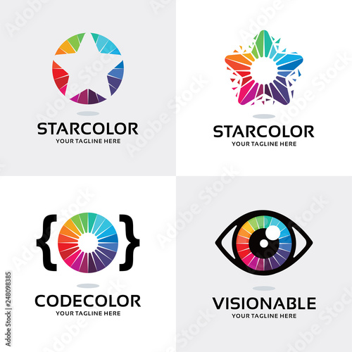 Colorful Logo Set Design Template Collection