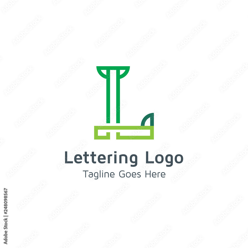 Lettering L Vector Lettering L Vector
