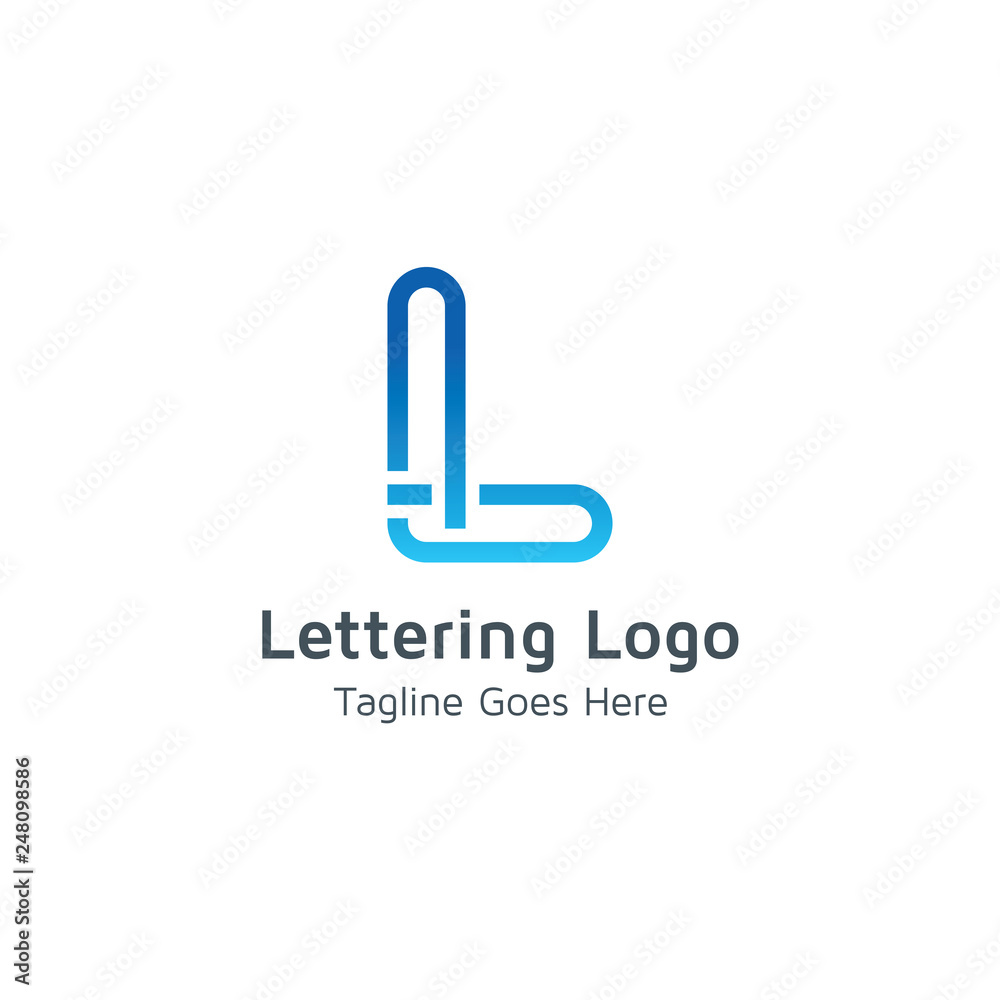 Lettering L Vector