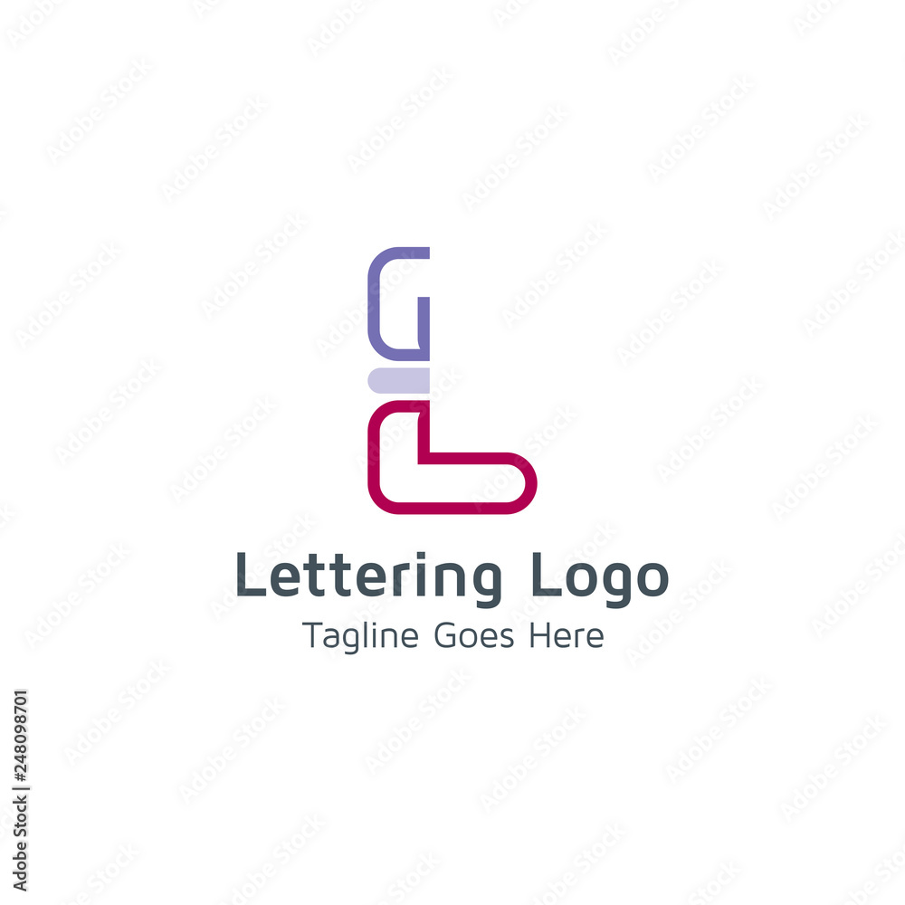 Lettering L Vector Lettering L Vector