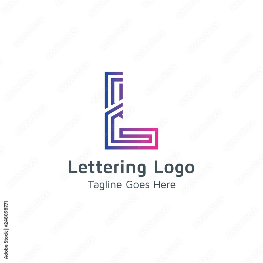 Lettering L Vector Lettering L Vector