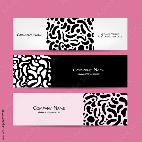 Banners design, abstract liguid background