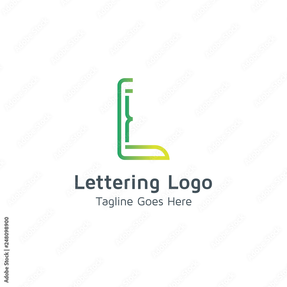 Lettering L Vector