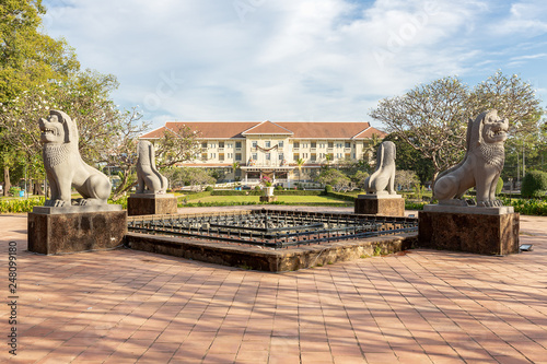 fountain on the Royal Independence Gardens, Siem Reap, Cambodia, Asia © Henning Marquardt