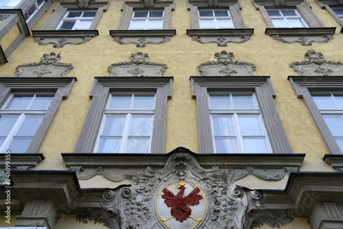 Markgräfliches Gesandtenhaus mit dem brandenburgischen roten Adler über dem Portal photo