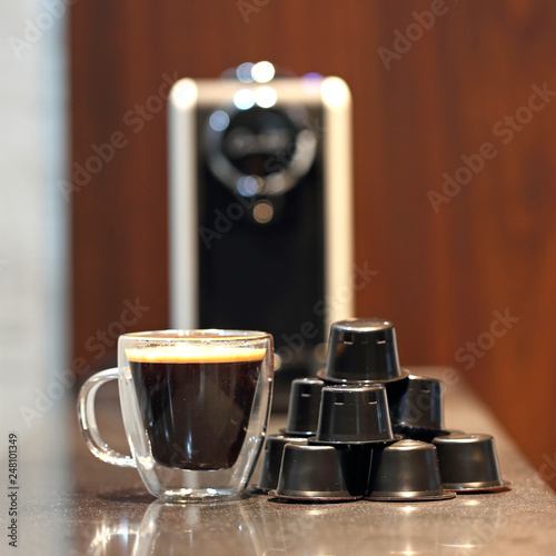 Capsule Coffee and Machine