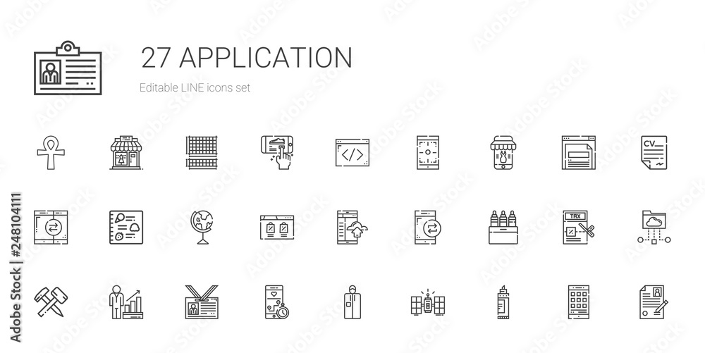 application icons set application icons set