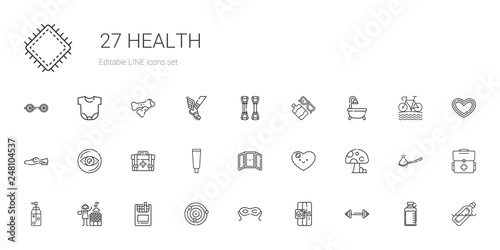 health icons set