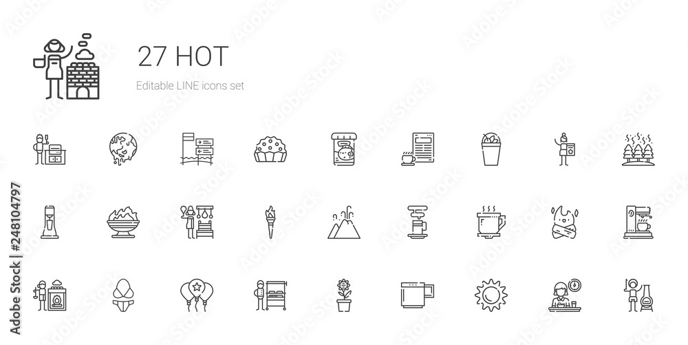 hot icons set hot icons set