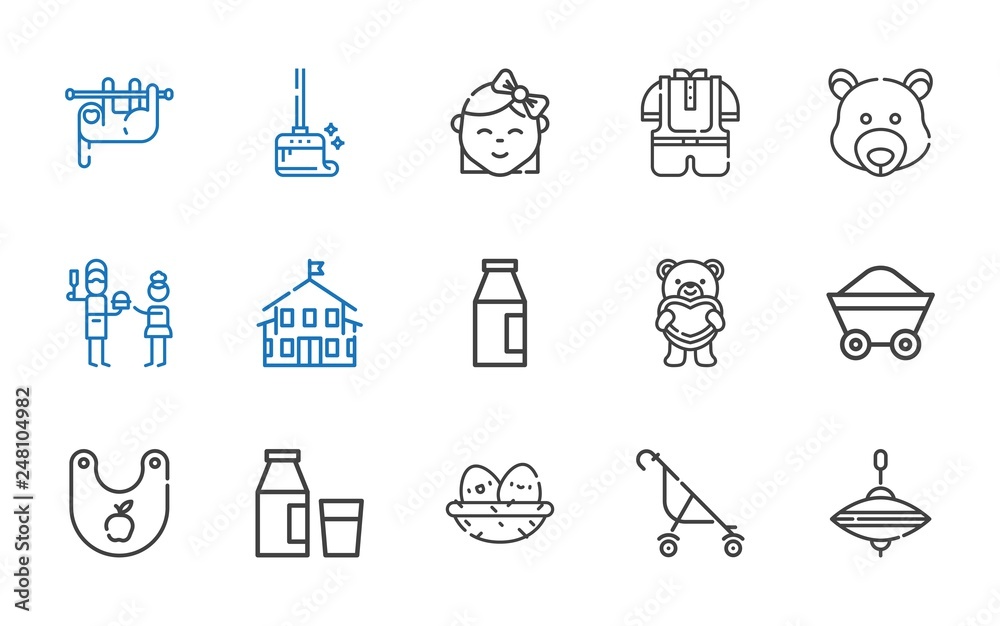 baby icons set baby icons set