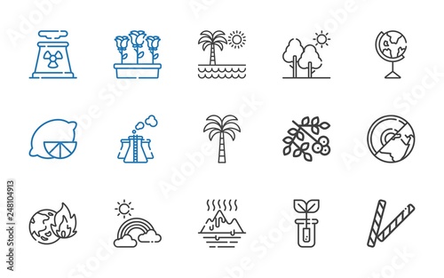 ecology icons set © NinjaStudio