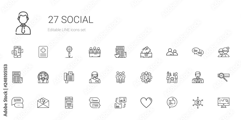 social icons set social icons set