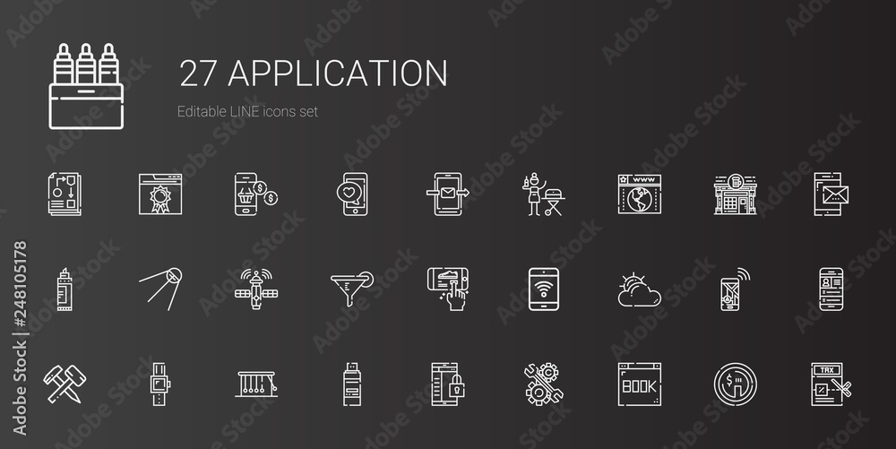 application icons set application icons set