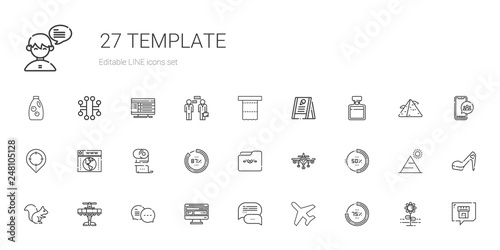 template icons set