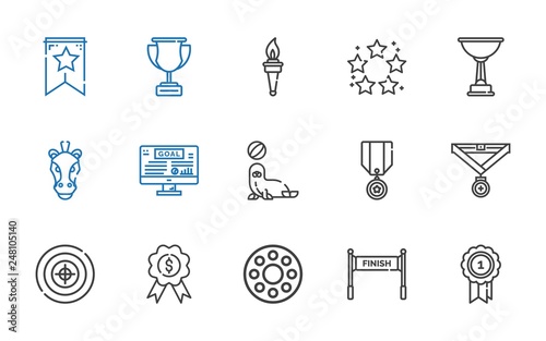 winner icons set