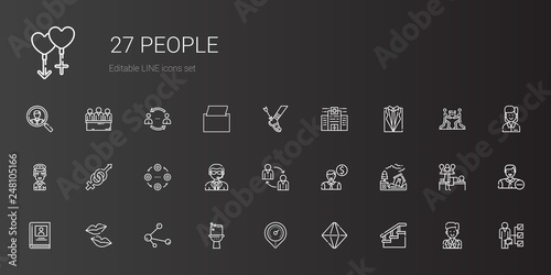 people icons set
