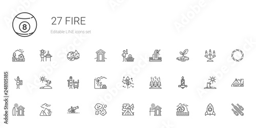 fire icons set