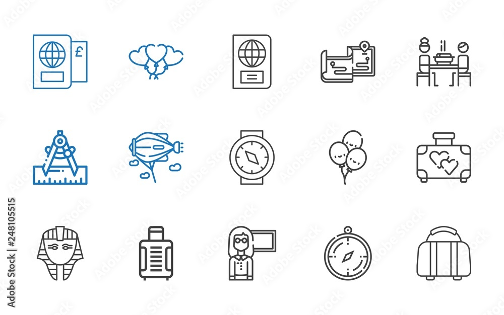 journey icons set journey icons set