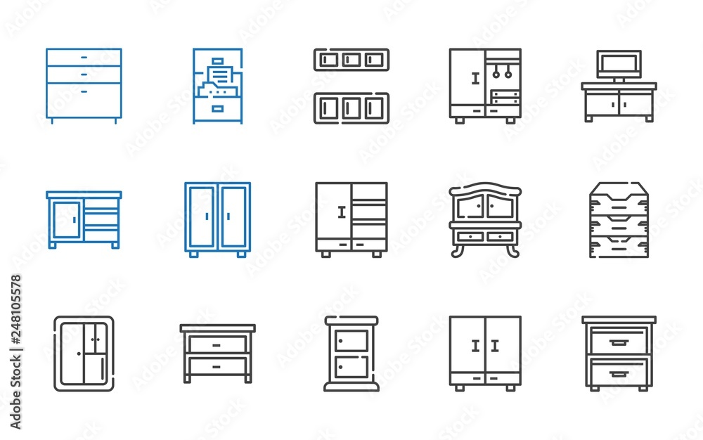 drawer icons set drawer icons set