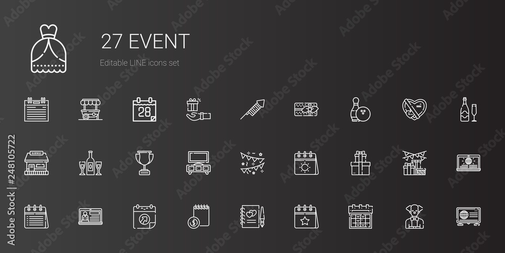 event icons set event icons set
