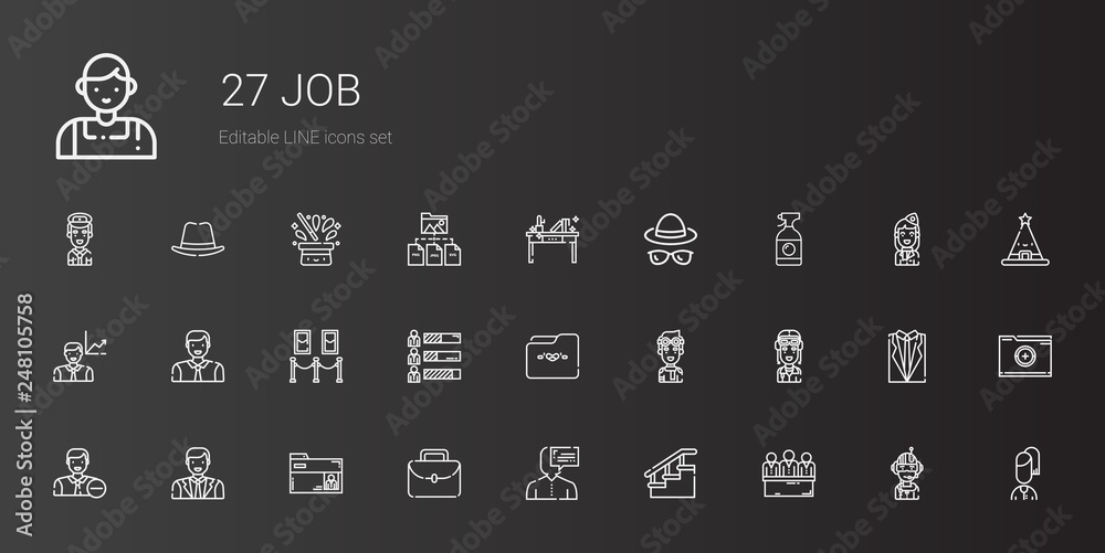 job icons set job icons set