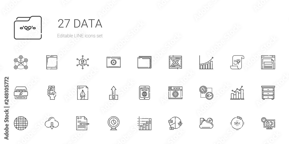 data icons set data icons set