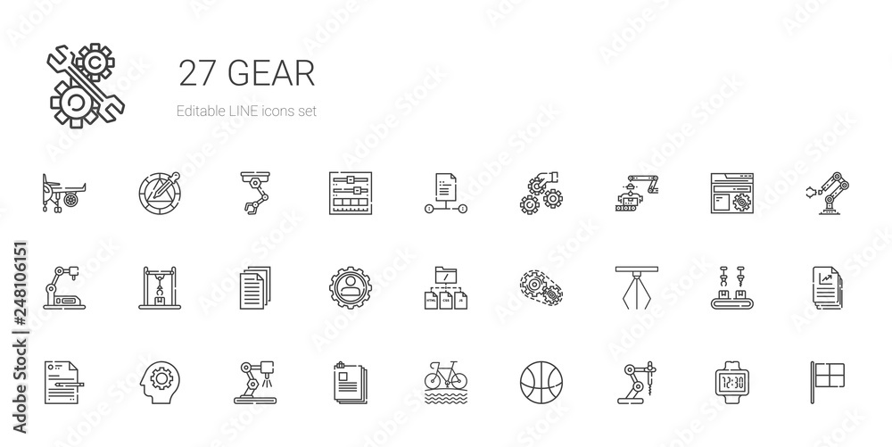 gear icons set gear icons set