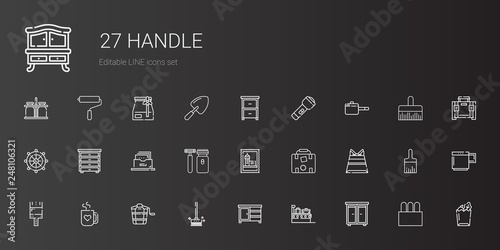 handle icons set