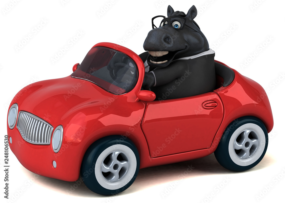 Fun horse - 3D Illustration Fun horse - 3D Illustration
