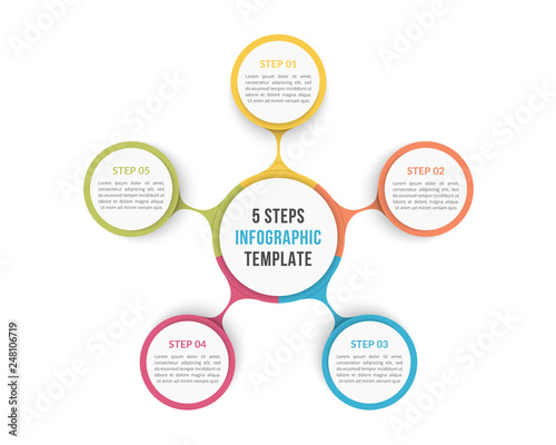 Circle Infographics - Five Elements