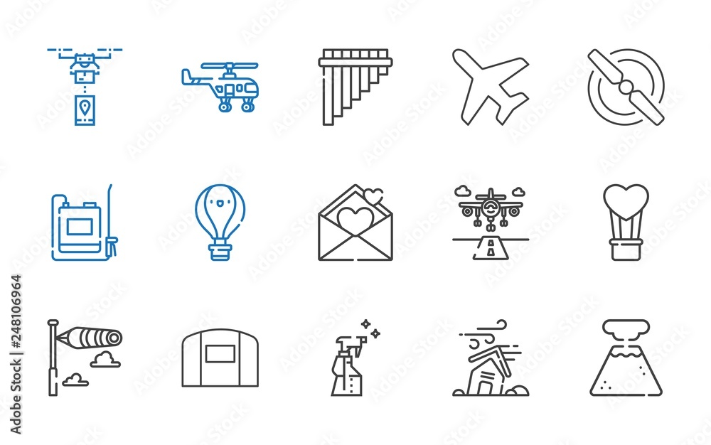 air icons set air icons set