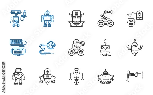 chatbot icons set