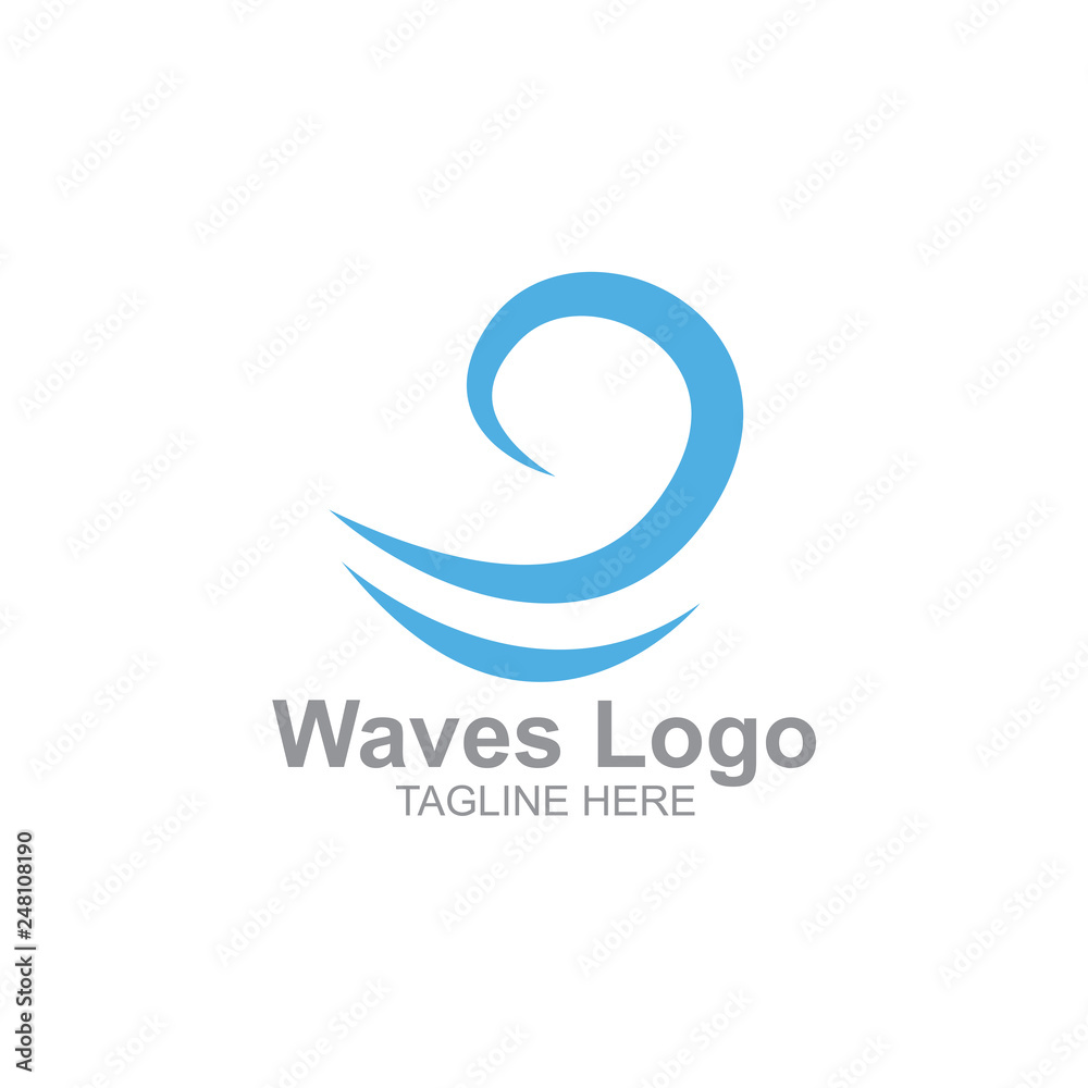 Sea and waves logo