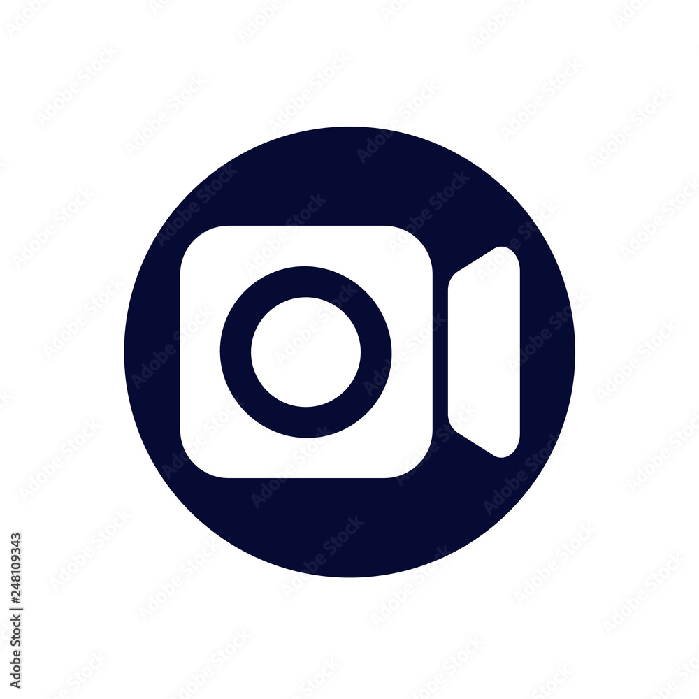 Video Camera simple icon. Movie or Cinema sign. Multimedia symbol. Quality design elements. Video Camera simple icon. Movie or Cinema sign. Multimedia symbol. Quality design elements.