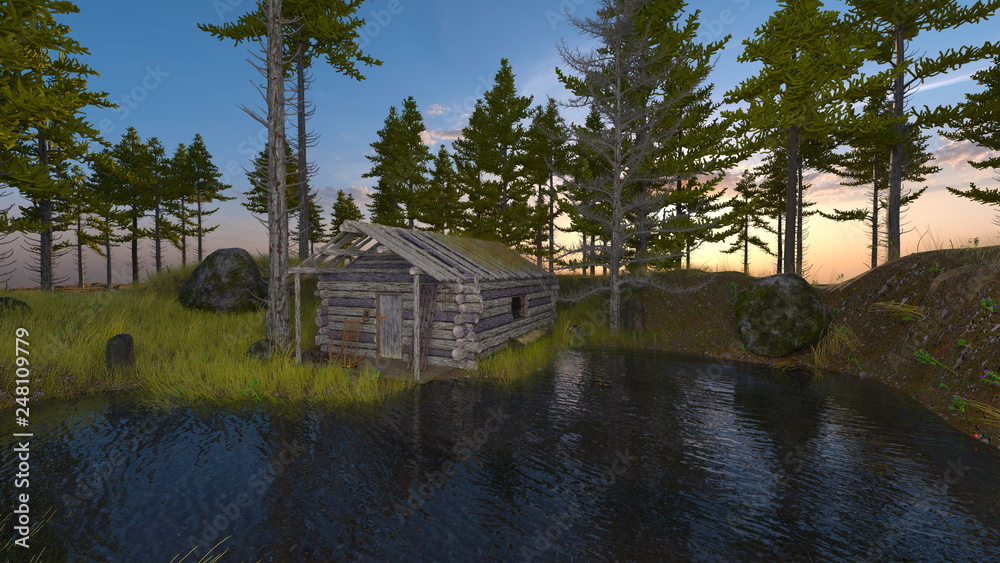 Fototapeta premium コテージ