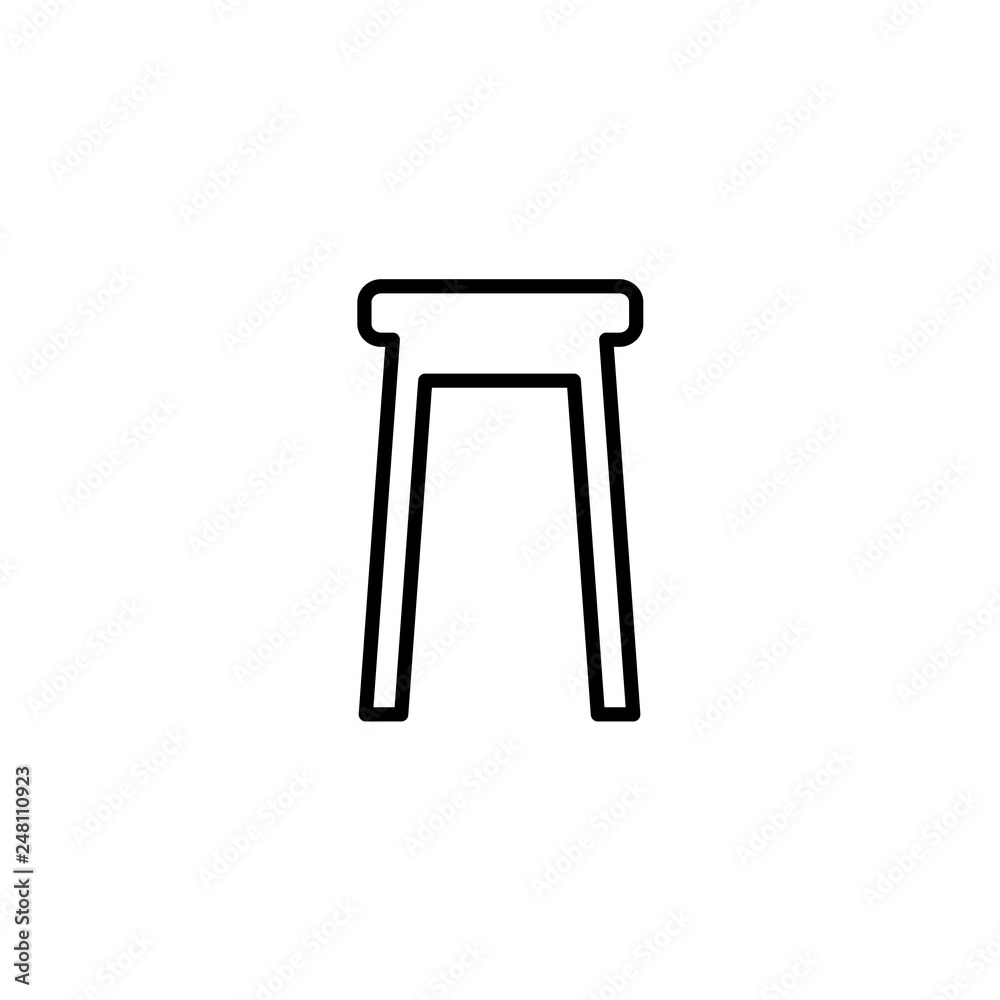 stool icon. vector illustration stool icon. vector illustration
